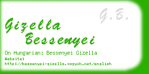 gizella bessenyei business card